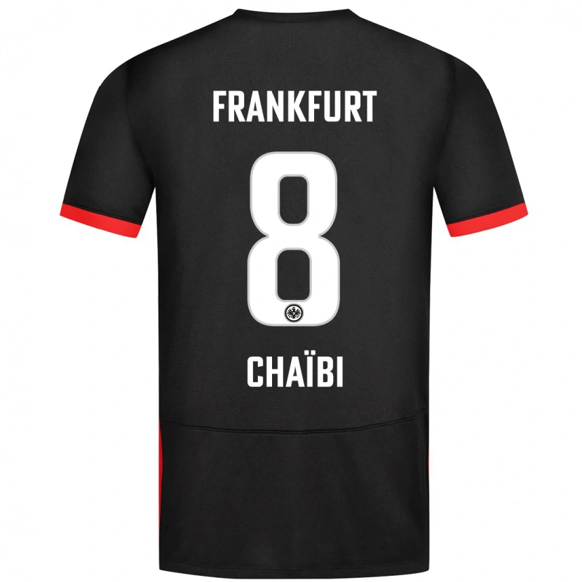 Danxen Mujer Camiseta Farès Chaïbi #8 Negro 2ª Equipación 2024/25 La Camisa México