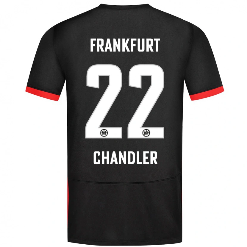 Danxen Mujer Camiseta Timothy Chandler #22 Negro 2ª Equipación 2024/25 La Camisa México