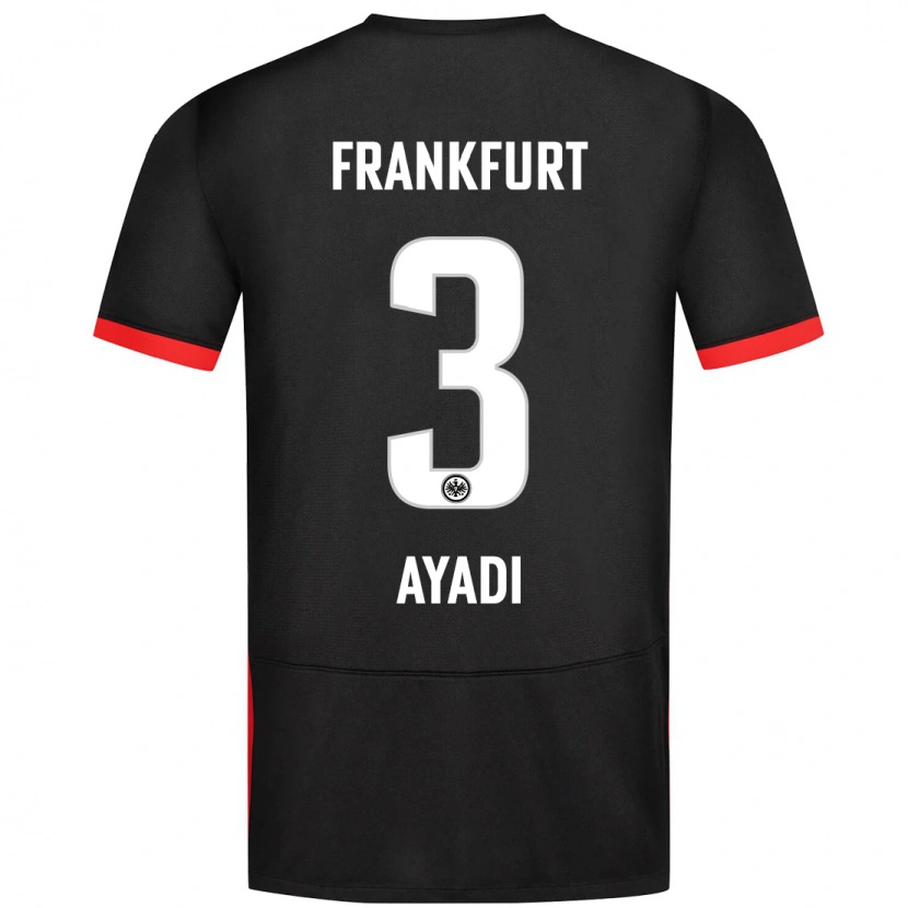 Danxen Mujer Camiseta Akram Ayadi #3 Negro 2ª Equipación 2024/25 La Camisa México