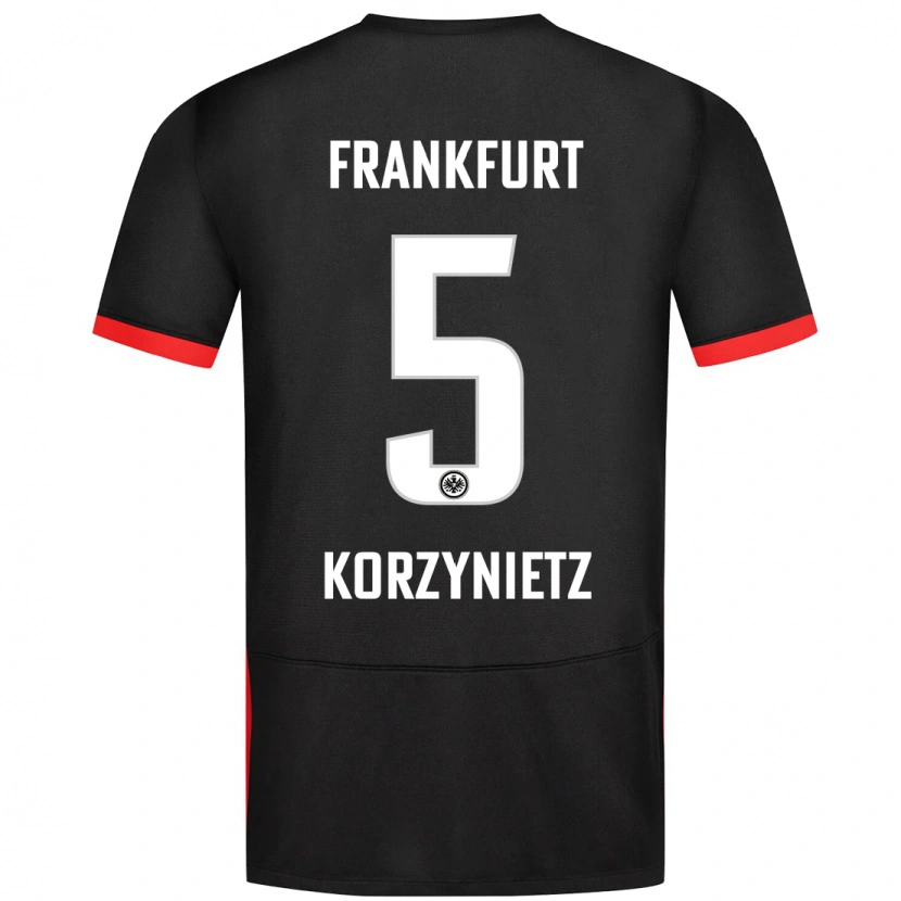 Danxen Mujer Camiseta Jaden Korzynietz #5 Negro 2ª Equipación 2024/25 La Camisa México