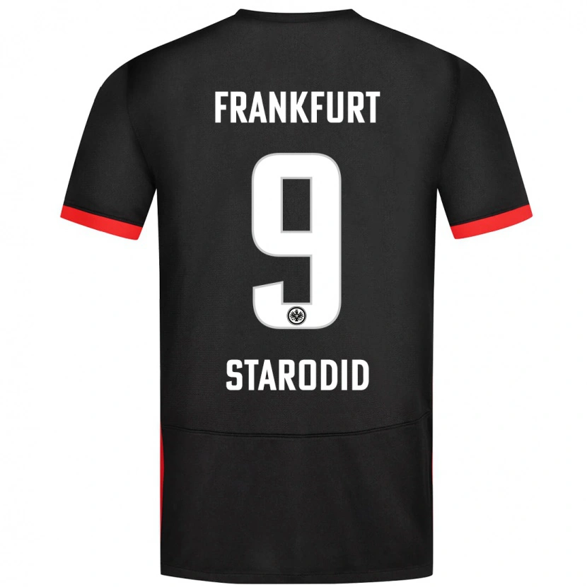 Danxen Mujer Camiseta Daniel Starodid #9 Negro 2ª Equipación 2024/25 La Camisa México