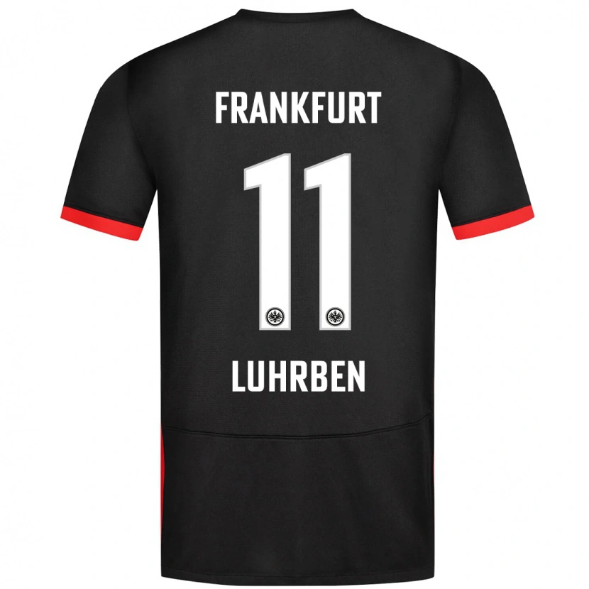 Danxen Mujer Camiseta Nina Lührßen #11 Negro 2ª Equipación 2024/25 La Camisa México
