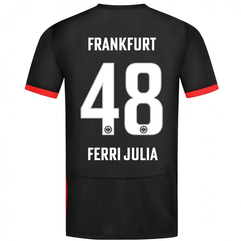 Danxen Mujer Camiseta Nacho Ferri #48 Negro 2ª Equipación 2024/25 La Camisa México