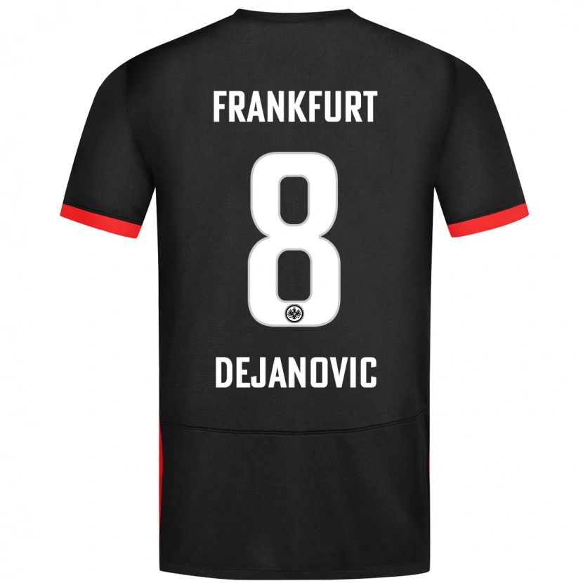 Danxen Mujer Camiseta Daniel Dejanovic #8 Negro 2ª Equipación 2024/25 La Camisa México