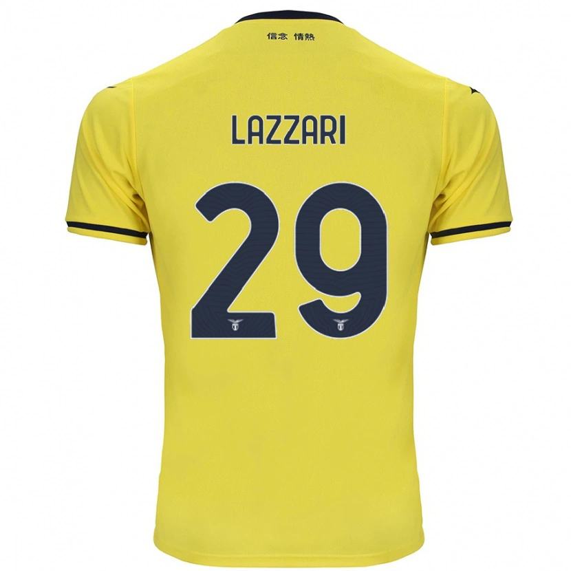 Danxen Mujer Camiseta Manuel Lazzari #29 Amarillo 2ª Equipación 2024/25 La Camisa México