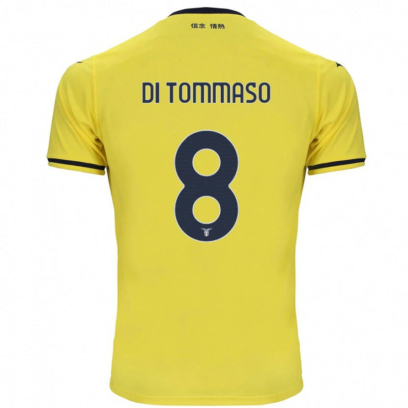 Danxen Mujer Camiseta Leonardo Di Tommaso #8 Amarillo 2ª Equipación 2024/25 La Camisa México