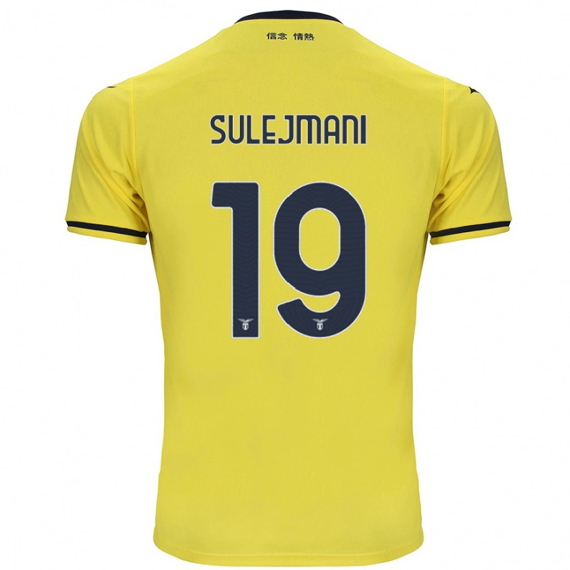 Danxen Mujer Camiseta Flavio Sulejmani #19 Amarillo 2ª Equipación 2024/25 La Camisa México