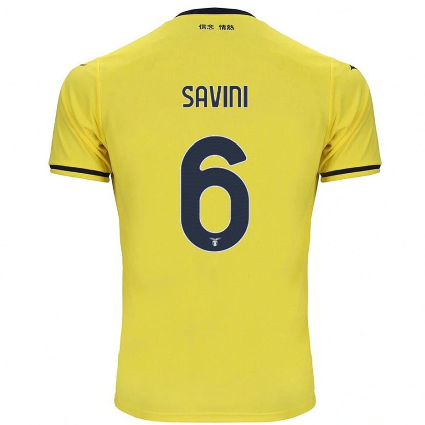 Danxen Mujer Camiseta Federica Savini #6 Amarillo 2ª Equipación 2024/25 La Camisa México