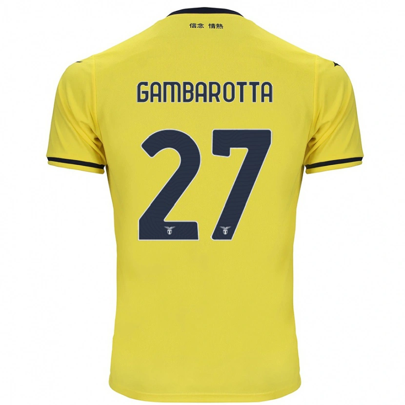 Danxen Mujer Camiseta Margot Gambarotta #27 Amarillo 2ª Equipación 2024/25 La Camisa México