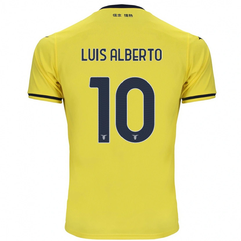 Danxen Mujer Camiseta Luis Alberto #10 Amarillo 2ª Equipación 2024/25 La Camisa México
