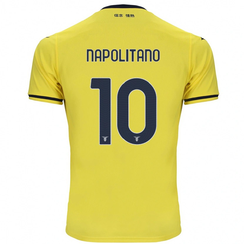 Danxen Mujer Camiseta Luca Napolitano #10 Amarillo 2ª Equipación 2024/25 La Camisa México
