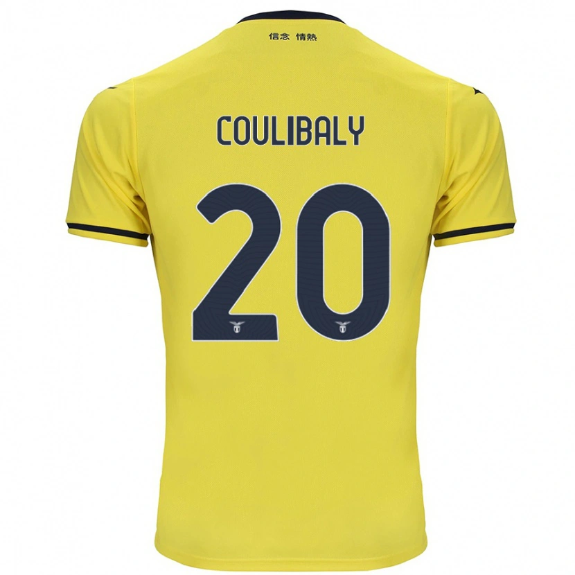 Danxen Mujer Camiseta Larsson Coulibaly #20 Amarillo 2ª Equipación 2024/25 La Camisa México