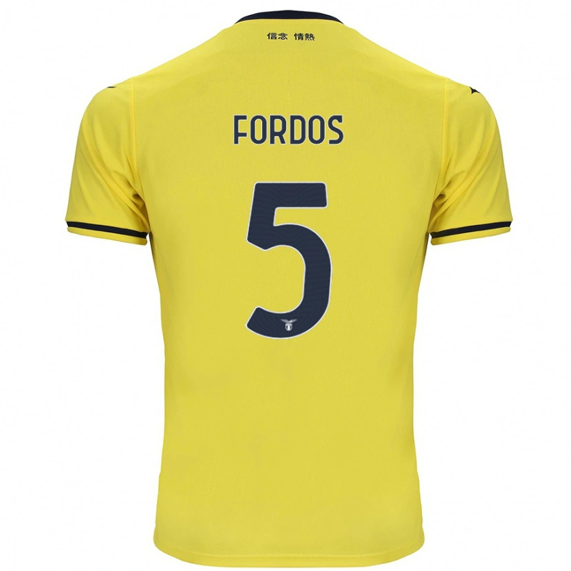 Danxen Mujer Camiseta Beatrix Fordos #5 Amarillo 2ª Equipación 2024/25 La Camisa México