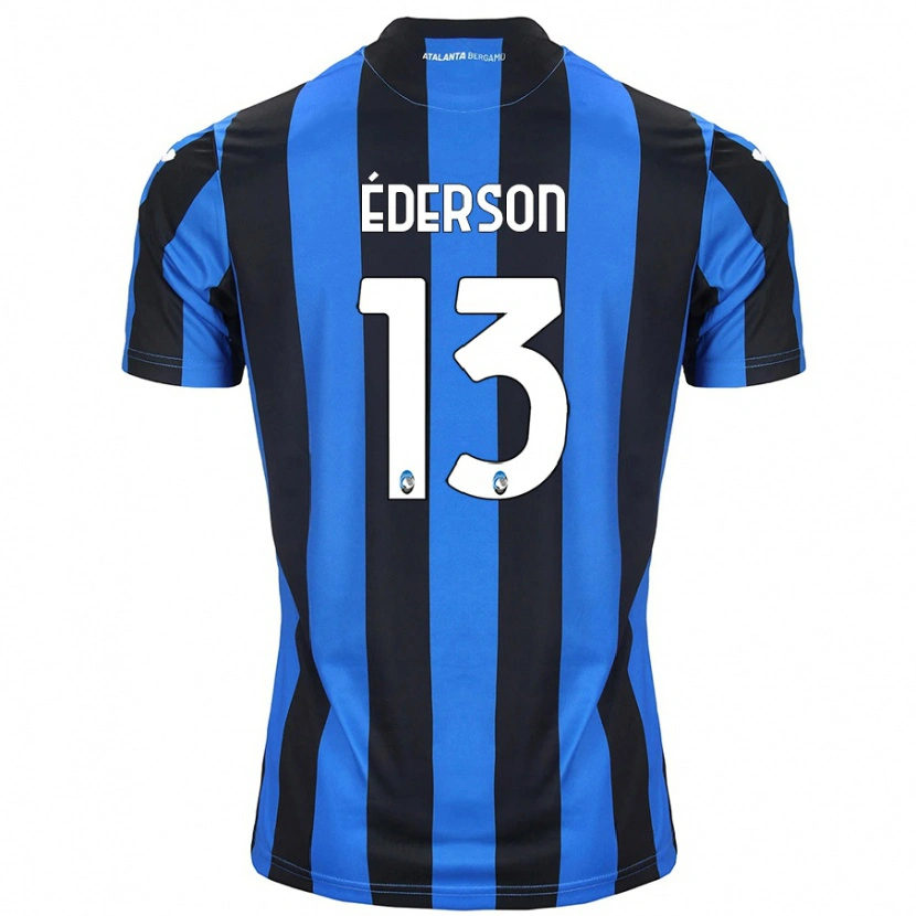 Danxen Niño Camiseta Éderson #13 Azul Negro 1ª Equipación 2024/25 La Camisa México