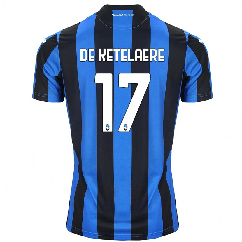 Danxen Niño Camiseta Charles De Ketelaere #17 Azul Negro 1ª Equipación 2024/25 La Camisa México