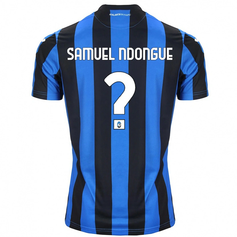 Danxen Niño Camiseta Frederick Samuel Ndongue #0 Azul Negro 1ª Equipación 2024/25 La Camisa México