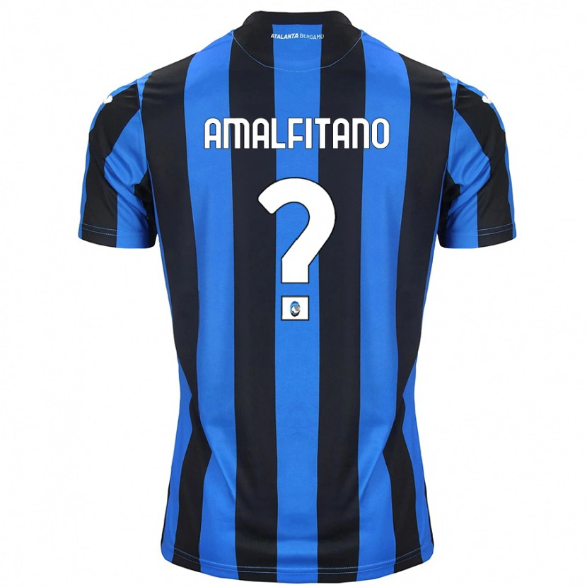 Danxen Niño Camiseta Nicolò Amalfitano #0 Azul Negro 1ª Equipación 2024/25 La Camisa México