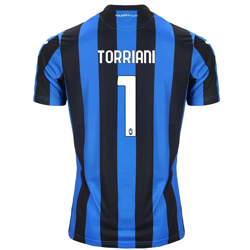 Danxen Niño Camiseta Andrea Torriani #1 Azul Negro 1ª Equipación 2024/25 La Camisa México