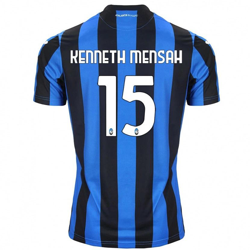 Danxen Niño Camiseta Anthony Kenneth Mensah #15 Azul Negro 1ª Equipación 2024/25 La Camisa México