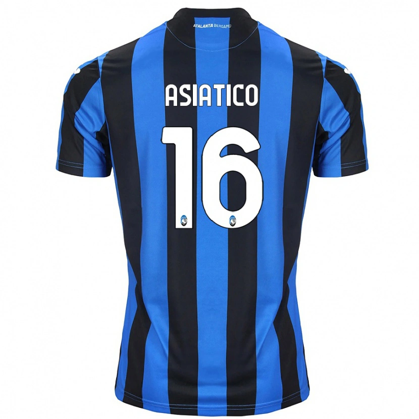 Danxen Niño Camiseta Pietro Asiatico #16 Azul Negro 1ª Equipación 2024/25 La Camisa México