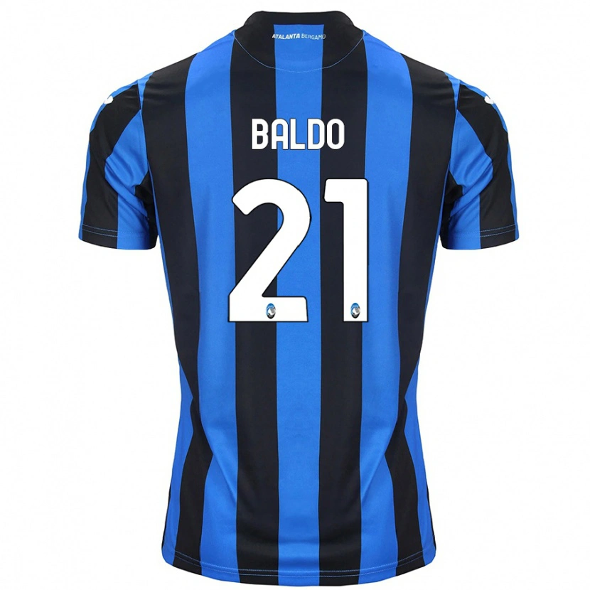 Danxen Niño Camiseta Nicolò Baldo #21 Azul Negro 1ª Equipación 2024/25 La Camisa México