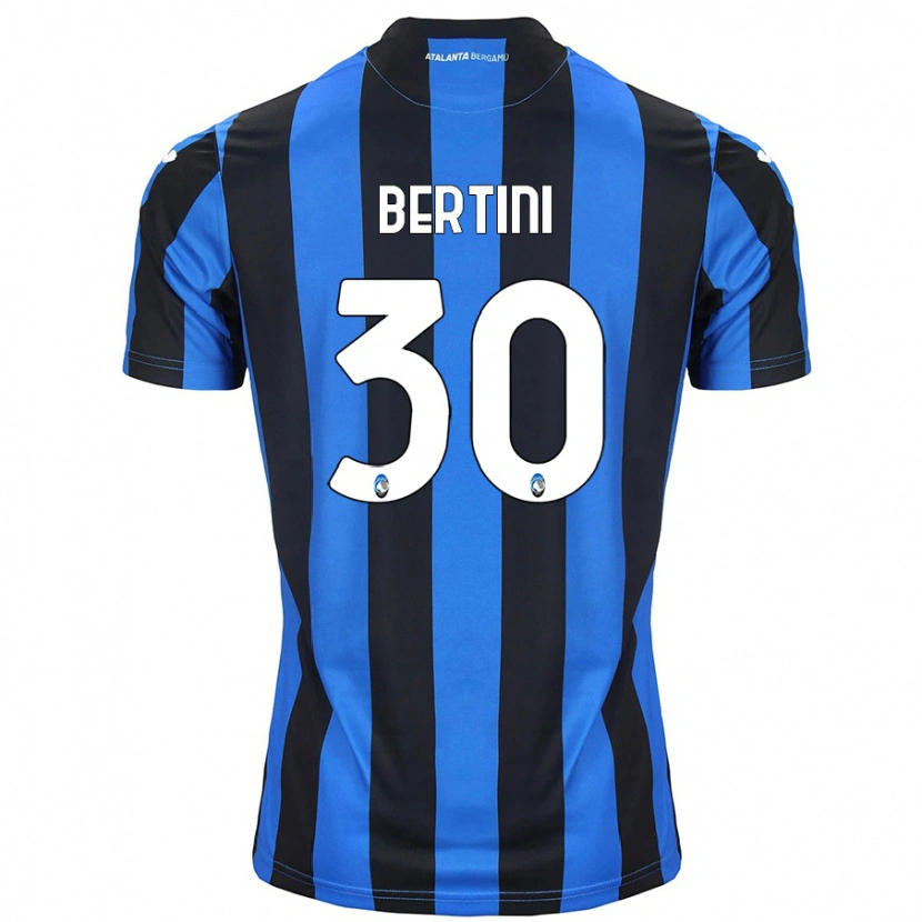 Danxen Niño Camiseta Tommaso Bertini #30 Azul Negro 1ª Equipación 2024/25 La Camisa México