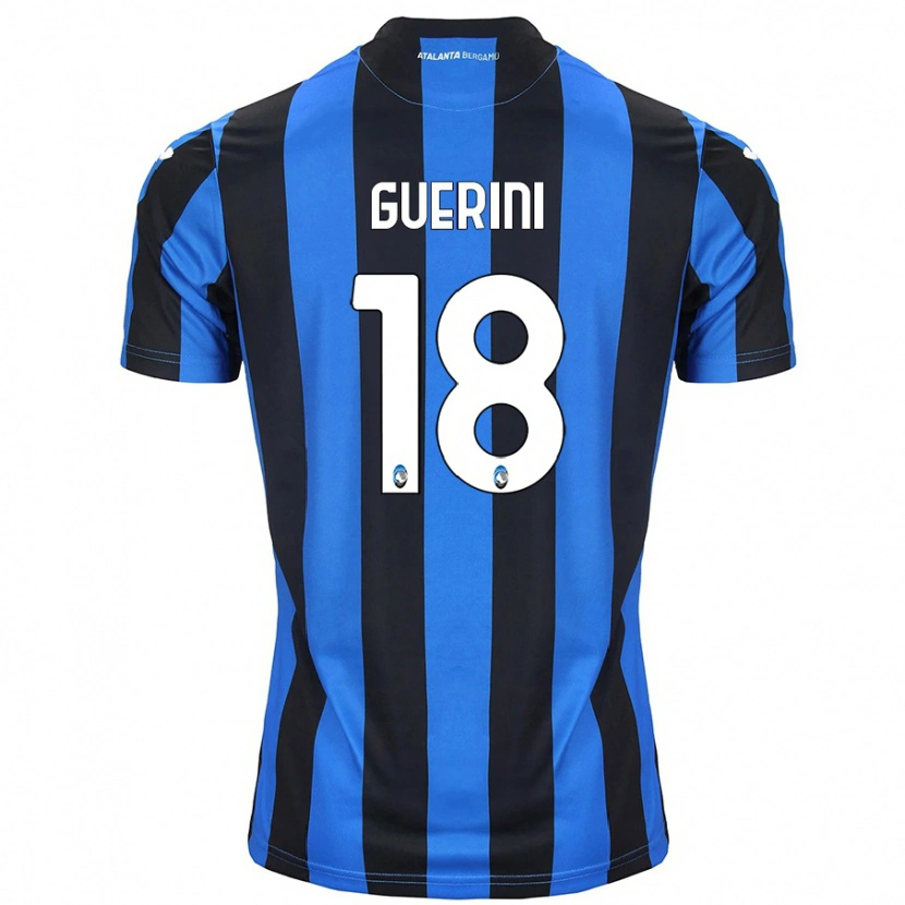 Danxen Niño Camiseta Alessio Guerini #18 Azul Negro 1ª Equipación 2024/25 La Camisa México