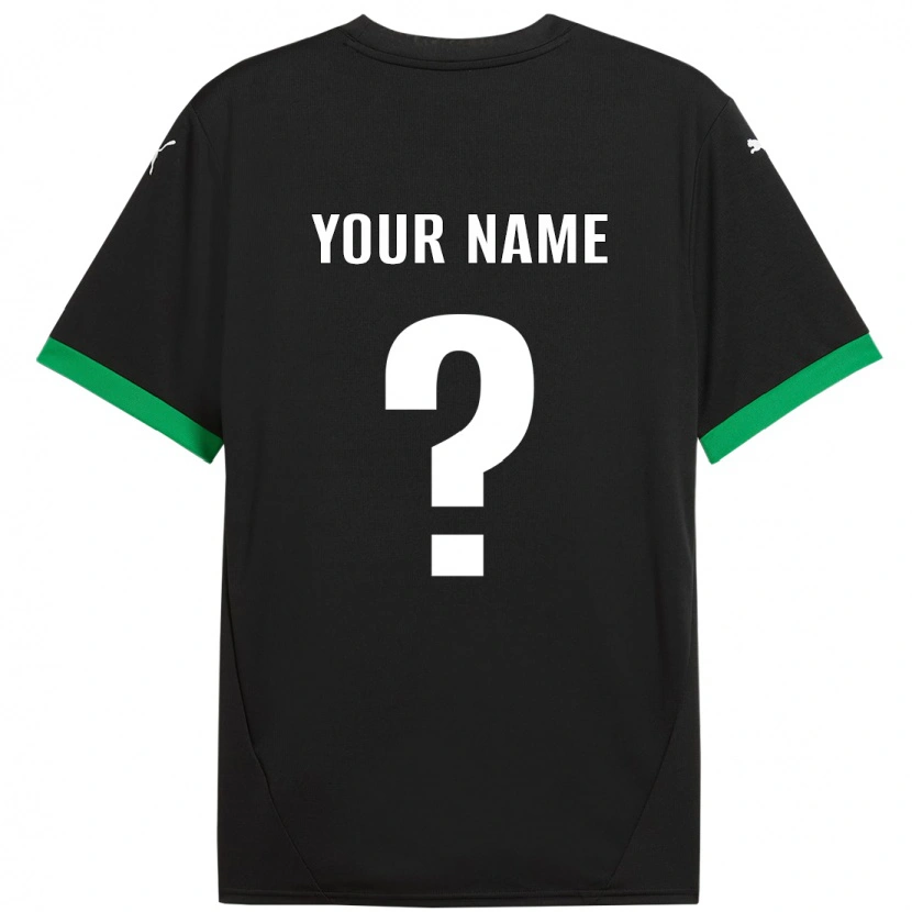 Danxen Niño Camiseta Su Nombre #0 Negro Verde Oscuro 1ª Equipación 2024/25 La Camisa México