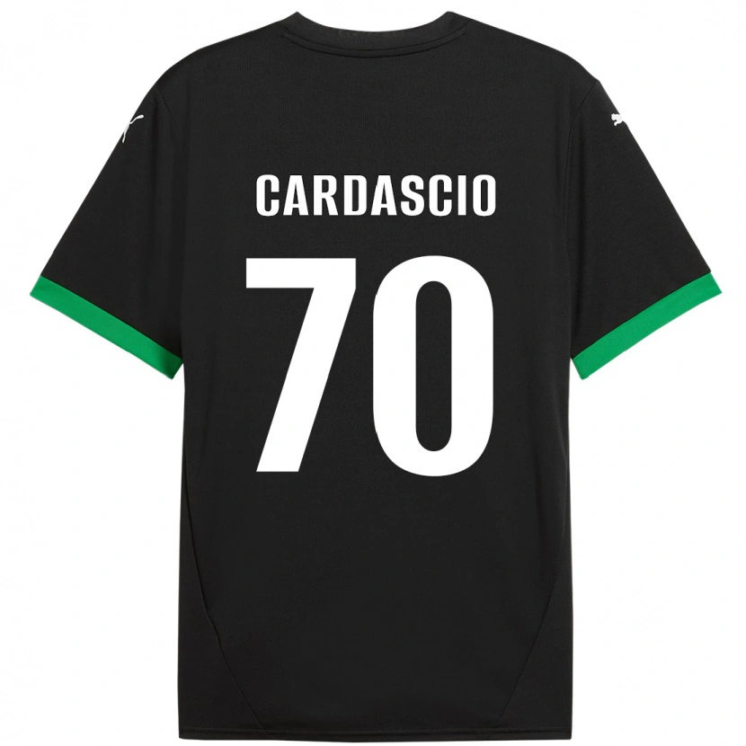 Danxen Niño Camiseta Alessandro Cardascio #70 Negro Verde Oscuro 1ª Equipación 2024/25 La Camisa México