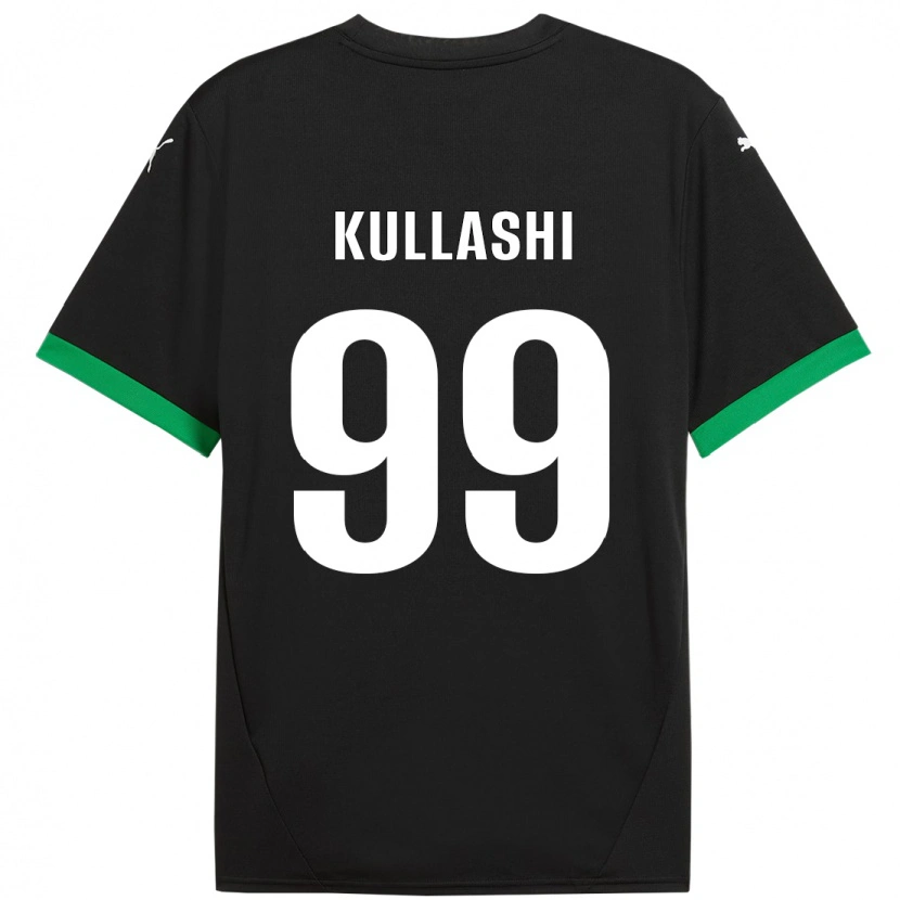 Danxen Niño Camiseta Loreta Kullashi #99 Negro Verde Oscuro 1ª Equipación 2024/25 La Camisa México