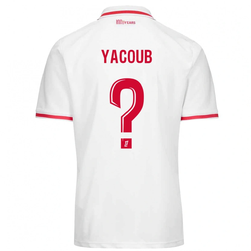Danxen Niño Camiseta Béchir Yacoub #0 Blanco Rojo 1ª Equipación 2024/25 La Camisa México