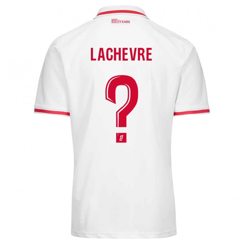Danxen Niño Camiseta Téo Lachevre #0 Blanco Rojo 1ª Equipación 2024/25 La Camisa México