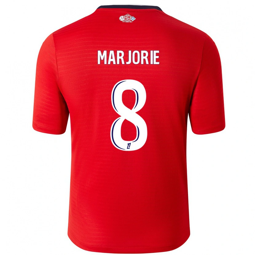 Danxen Niño Camiseta Marjorie #8 Rojo Blanco 1ª Equipación 2024/25 La Camisa México