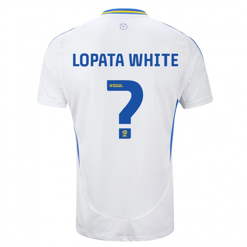 Danxen Niño Camiseta Reuben Lopata-White #0 Blanco Azul 1ª Equipación 2024/25 La Camisa México