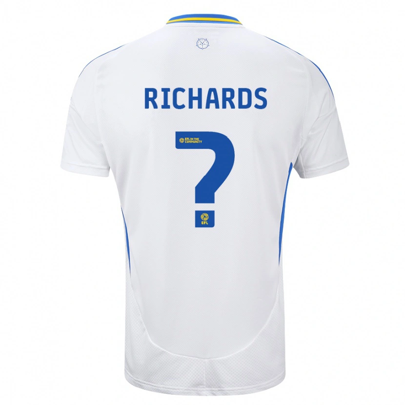 Danxen Niño Camiseta Joe Richards #0 Blanco Azul 1ª Equipación 2024/25 La Camisa México