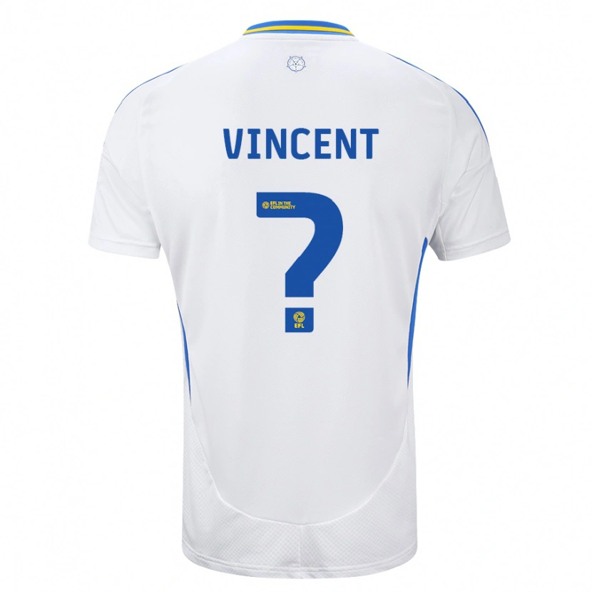 Danxen Niño Camiseta Harvey Vincent #0 Blanco Azul 1ª Equipación 2024/25 La Camisa México