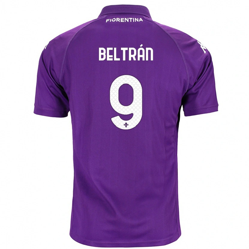 Danxen Niño Camiseta Lucas Beltrán #9 Morado 1ª Equipación 2024/25 La Camisa México