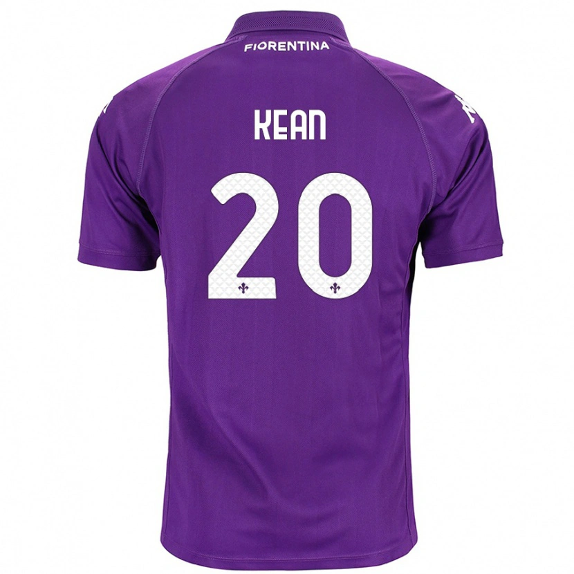Danxen Niño Camiseta Moise Kean #20 Morado 1ª Equipación 2024/25 La Camisa México