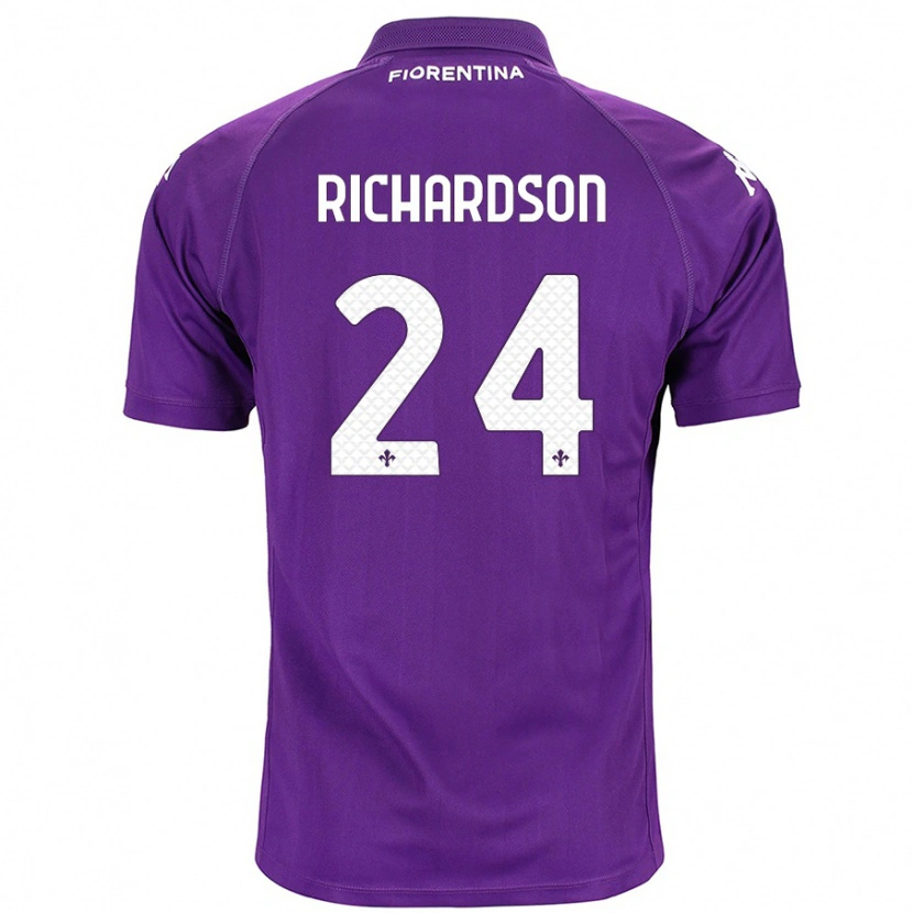 Danxen Niño Camiseta Amir Richardson #24 Morado 1ª Equipación 2024/25 La Camisa México