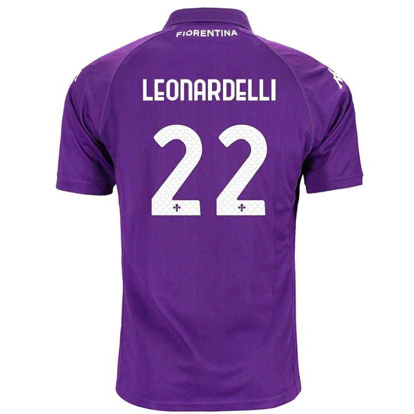 Danxen Niño Camiseta Pietro Leonardelli #22 Morado 1ª Equipación 2024/25 La Camisa México