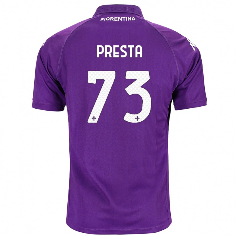 Danxen Niño Camiseta Francesco Presta #73 Morado 1ª Equipación 2024/25 La Camisa México