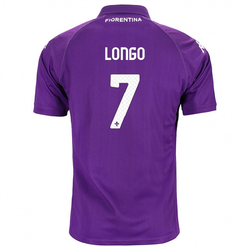 Danxen Niño Camiseta Miriam Longo #7 Morado 1ª Equipación 2024/25 La Camisa México