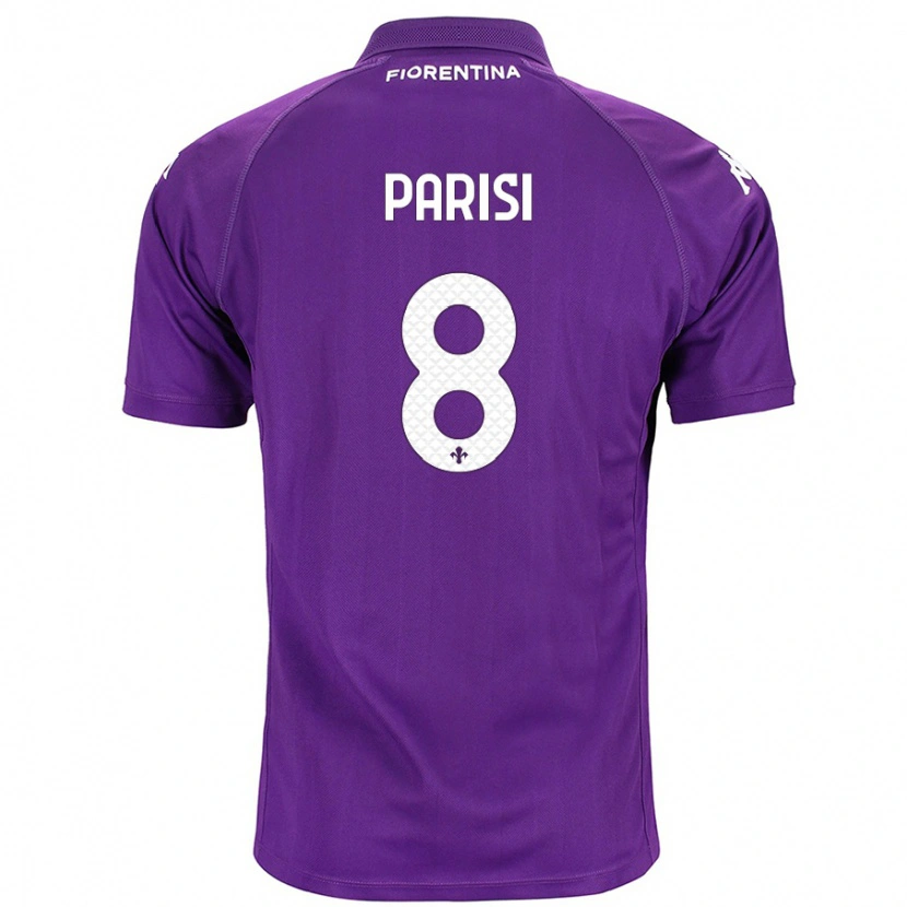 Danxen Niño Camiseta Alice Parisi #8 Morado 1ª Equipación 2024/25 La Camisa México