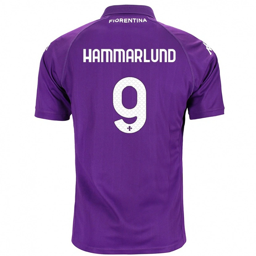 Danxen Niño Camiseta Pauline Hammarlund #9 Morado 1ª Equipación 2024/25 La Camisa México