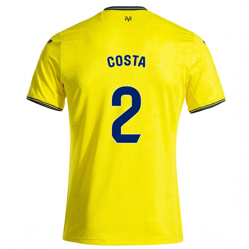 Danxen Niño Camiseta Logan Costa #2 Amarillo Negro 1ª Equipación 2024/25 La Camisa México