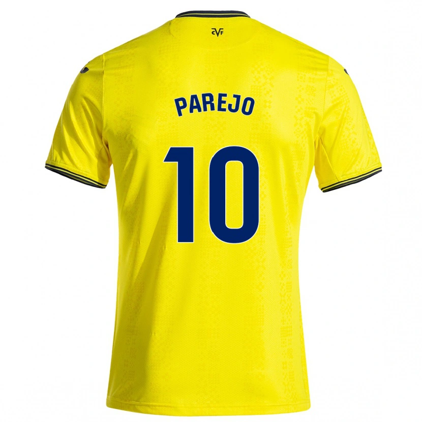 Danxen Niño Camiseta Dani Parejo #10 Amarillo Negro 1ª Equipación 2024/25 La Camisa México