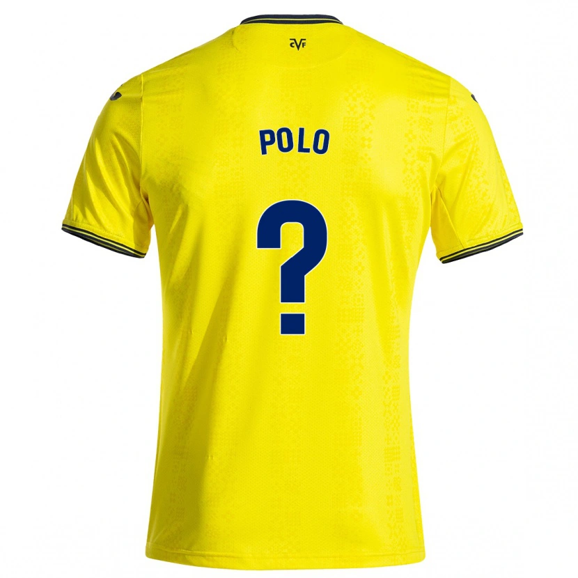 Danxen Niño Camiseta Pablo Polo #0 Amarillo Negro 1ª Equipación 2024/25 La Camisa México