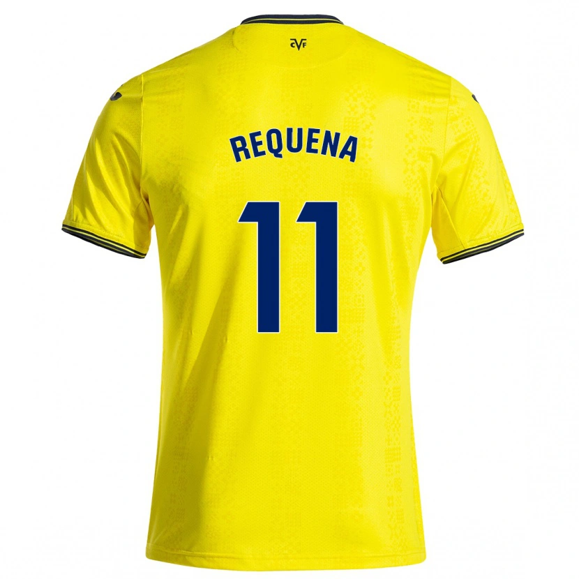 Danxen Niño Camiseta Dani Requena #11 Amarillo Negro 1ª Equipación 2024/25 La Camisa México