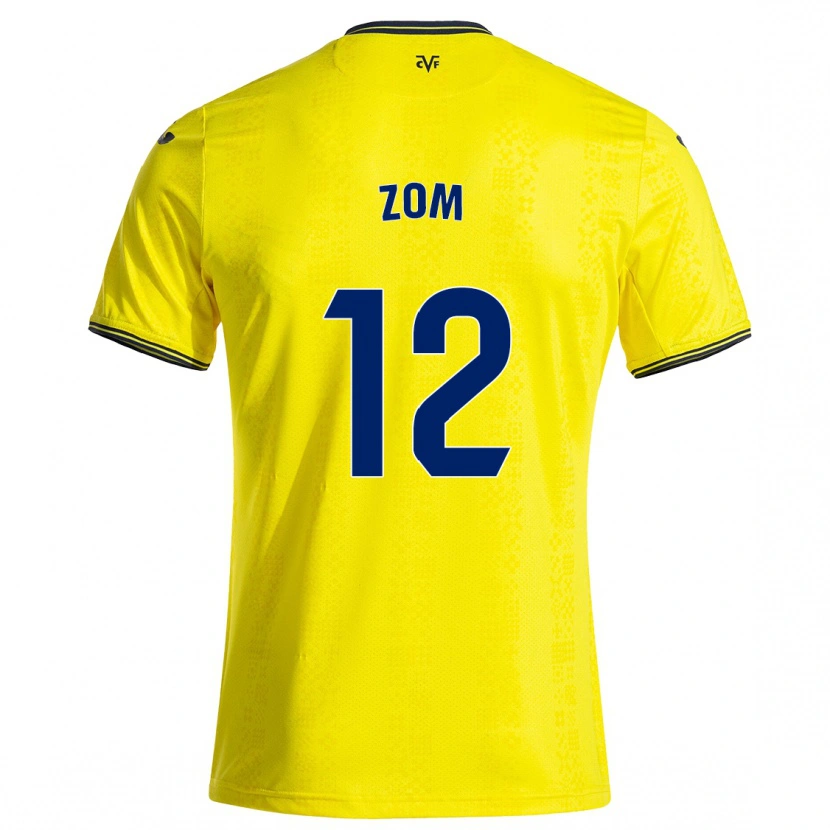 Danxen Niño Camiseta Ludo Zom #12 Amarillo Negro 1ª Equipación 2024/25 La Camisa México
