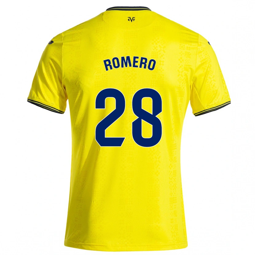 Danxen Niño Camiseta María Romero #28 Amarillo Negro 1ª Equipación 2024/25 La Camisa México